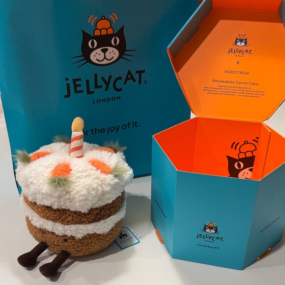 The Jellycat Carrot Cake exclusive collectible
